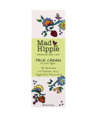Mad Hippie Skin Care Products Face Cream 15 Actives 1.0 fl oz (30 ml)