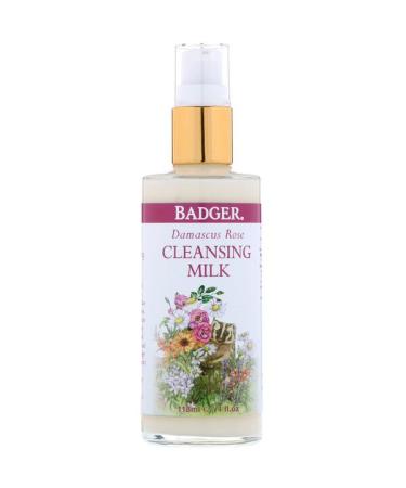 Badger Company Damascus Rose Cleansing Milk 4 fl oz (118 ml)