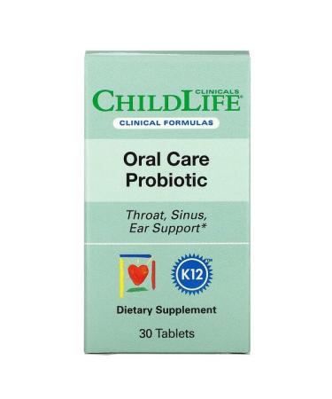 Childlife Clinicals Oral Care Probiotic Natural Strawberry 30 Tablets