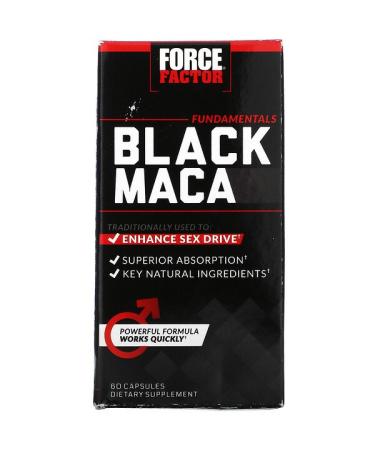 Force Factor Black Maca 1000 mg 60 Capsules