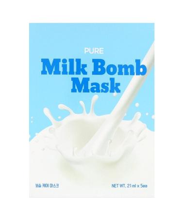G9skin Pure Milk Bomb Beauty Mask 5 Masks 21 ml Each