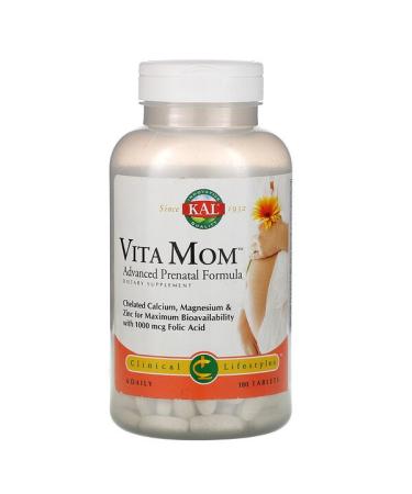 KAL Vita Mom Advanced Prenatal Formula 180 Tablets