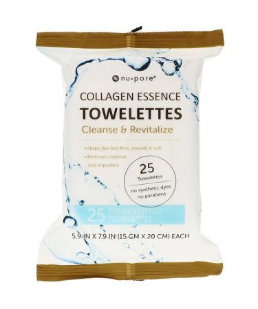 Nu-Pore Collagen Essence Towelettes 25 Towelettes