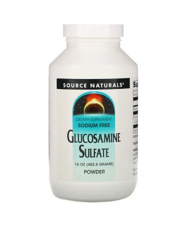 Source Naturals Glucosamine Sulfate Powder Sodium Free 16 oz (453.6 g)