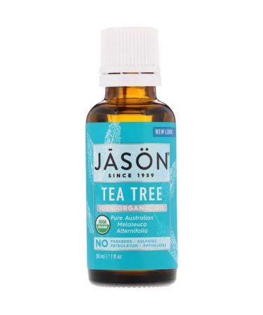 Jason Natural 100% Organic Oil Tea Tree 1 fl oz (30 ml) - Buy Online on GoSupps.com