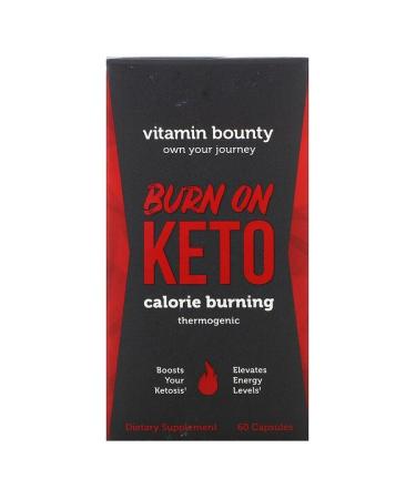 Vitamin Bounty Burn On Keto Calorie Burning Thermogenic 60 Capsules