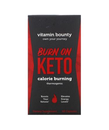 Vitamin Bounty Burn On Keto Calorie Burning Thermogenic 60 Capsules