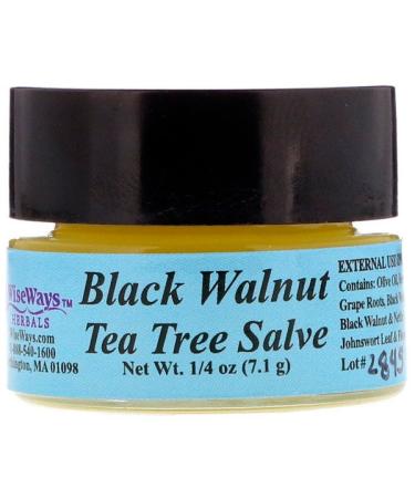WiseWays Herbals Black Walnut Tea Tree Salve 1/4 oz (7.1 g)