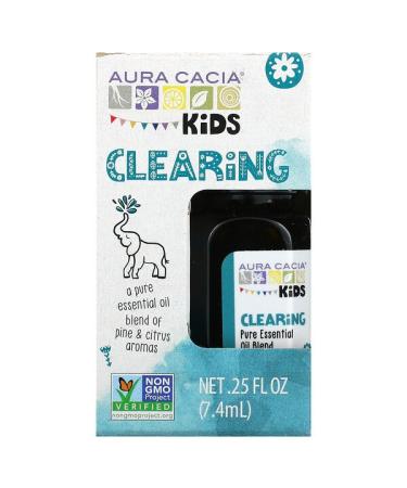 Aura Cacia Kids Pure Essential Oil Clearing 0.25 fl oz (7.4 ml)