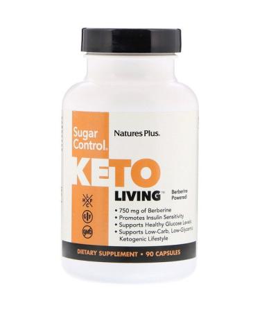 Nature's Plus KetoLiving Sugar Control 90 Capsules