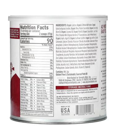 Serenity Kids A2 Grass Fed Whole Milk Toddler Formula 21 oz For Tots 12-36 Months - Buy Online on GoSupps.com