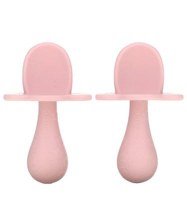 Grabease Double Silicone Spoons 3m+ Blush 2 Spoons
