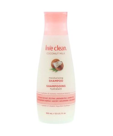 Live Clean Moisturizing Shampoo Coconut Milk 12 fl oz (350 ml)