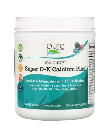Pure Essence Ionic-Fizz Super D-K Calcium Plus Mixed Berry 14.82 oz (420 g)