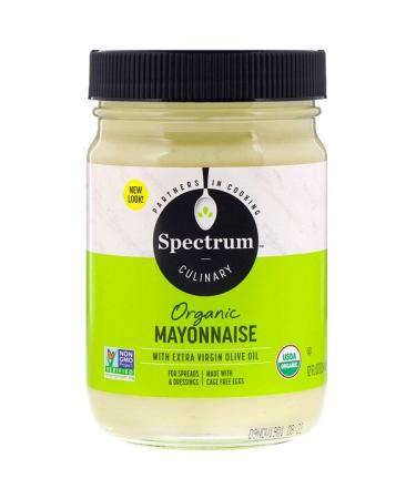 Spectrum Culinary Organic Mayonnaise with Extra Virgin Olive Oil 12 fl oz (354 ml)