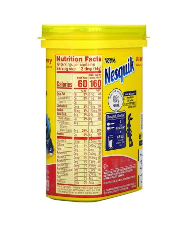 Nesquik Strawberry Powder 9.38 oz | Nestle Drink Mix for Kids - Buy Online on GoSupps.com