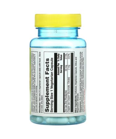 Buy Nature's Life Zinc 30 mg - 50 Vegetarian Capsules for Immune Support - Buy Online on GoSupps.com
