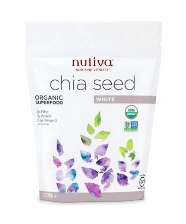 Nutiva Organic Chia Seed White 12 oz (340 g)