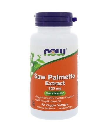 Now Foods Saw Palmetto Extract 320 mg 90 Veggie Softgels - Buy Online on GoSupps.com