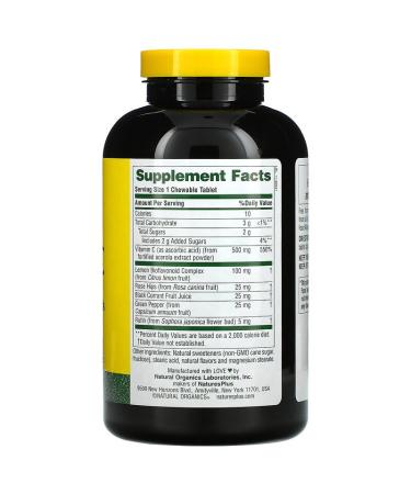 Nature's Plus Chewable Acerola-C 500mg - Vitamin C with Bioflavonoids | 150 Tablets - Buy Online on GoSupps.com