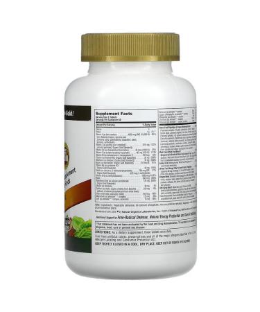 Nature's Plus Source of Life Gold - Ultimate Multi-Vitamin Supplement | 180 Tablets - Buy Online on GoSupps.com