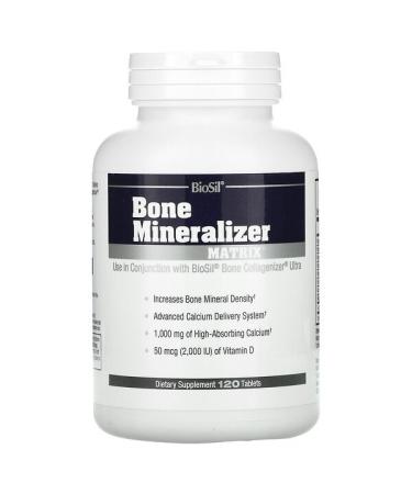 BioSil by Natural Factors Bone Mineralizer Matrix 120 Tablets