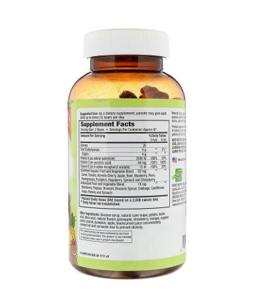 GoSupps.com - Hero Nutritional Products Yummi Bears Wholefood Fruit + Veggie Natural Strawberry Orange and Pineapple 200 Yummi Bears - Buy Online on GoSupps.com