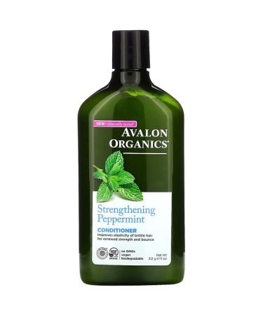 Avalon Organics Conditioner Strengthening Peppermint 11 fl oz (312 ml)