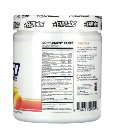 EHPlabs OxyShred Non-Stim Kiss My Peach 10.8 oz (306 g) - Thermogenic Fat Burner - Buy Online on GoSupps.com