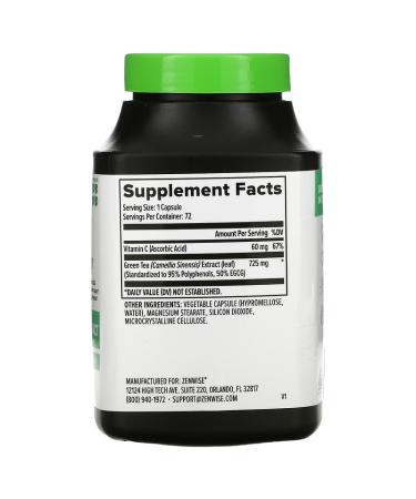 Zenwise Health Green Tea Extract - Powerful Antioxidant 72 Capsules | Boost Metabolism & Energy - Buy Online on GoSupps.com