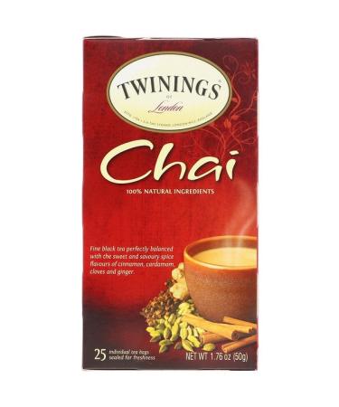 Twinings Chai Tea 25 Tea Bags 1.76 oz (50 g)
