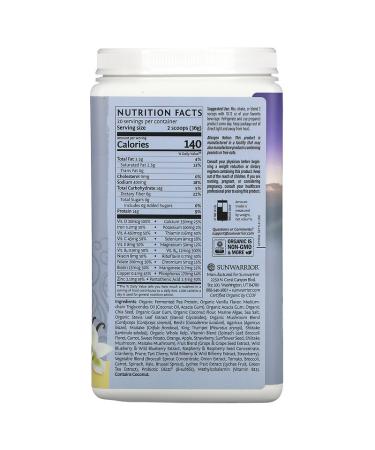 Sunwarrior Illumin8 Lean Meal Vanilla 1.59 lb - Nutrient-Dense Protein Shake - Buy Online on GoSupps.com