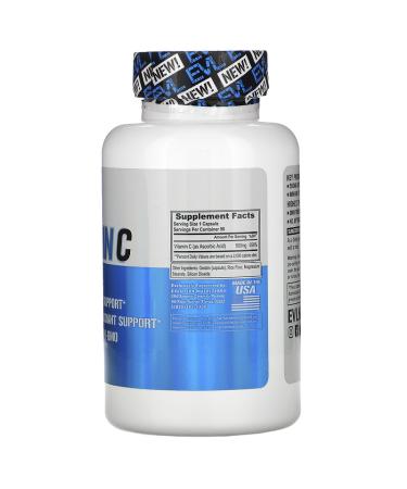 EVLution Nutrition Vitamin C 500 mg - 90 Capsules for Immune Support - Buy Online on GoSupps.com