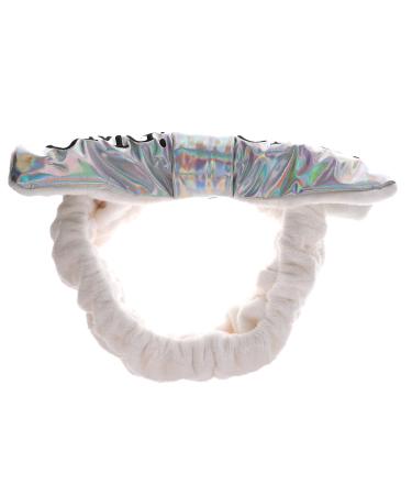 Double Dare OMG! Reversible Mega Hair Band - Plush White & Rainbow | 1 Piece - Buy Online on GoSupps.com