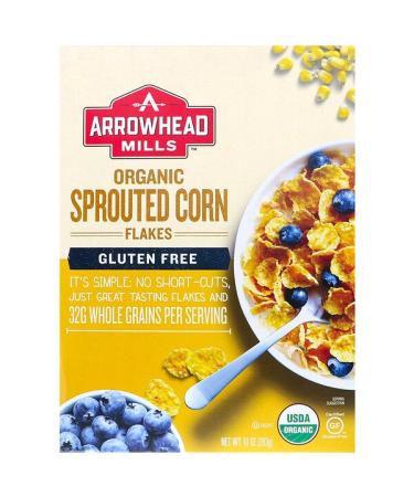 Arrowhead Mills Organic Sprouted Corn Flakes Gluten Free 10 oz (283 g)