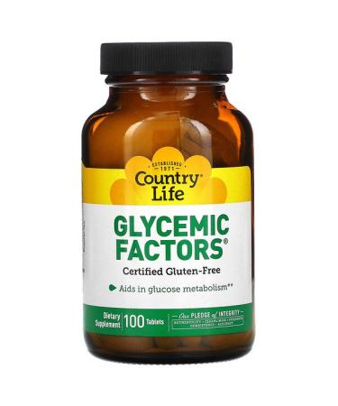 Country Life Glycemic Factors 100 Tablets