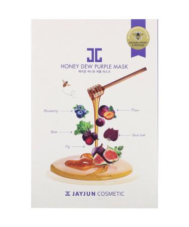 Jayjun Cosmetic Honey Dew Purple Mask 5 Sheets 25 ml Each
