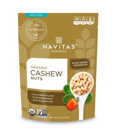 Navitas Organics Organic Cashew Nuts 8 oz (227 g)