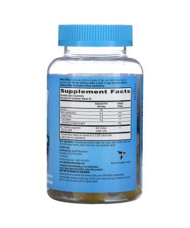 Schiff Digestive Advantage Kids Probiotic Gummies - 65 Natural Fruit Gummies with Prebiotic Fiber - Buy Online on GoSupps.com