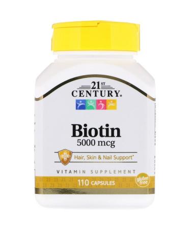 21st Century Biotin 5000 mcg 110 Capsules