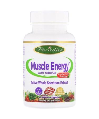 Paradise Herbs Muscle Energy with Tribulus 60 Vegetarian Capsules