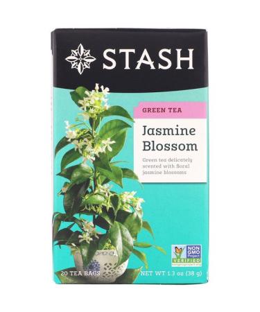 Stash Tea Green Tea Jasmine Blossom 20 Tea Bags 1.3 oz (38 g)