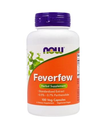 Now Foods Feverfew 100 Veggie Caps - Buy Online on GoSupps.com