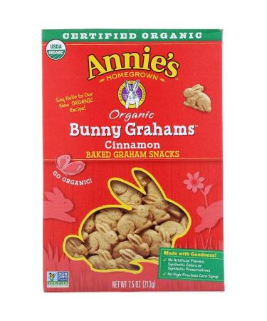Annie's Homegrown Organic Bunny Grahams Cinnamon 7.5 oz (213 g)