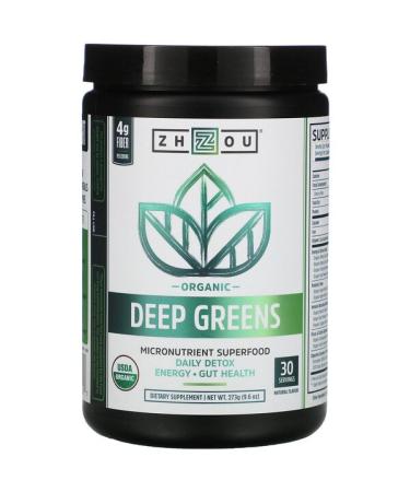 Zhou Nutrition Organic Deep Greens 9.6 oz (273 g)