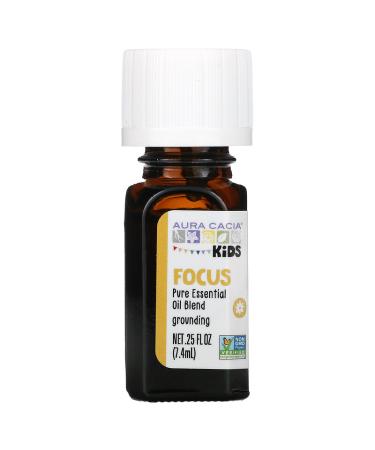 Aura Cacia Kids Focus Essential Oil Blend 0.25 fl oz - Pure & Natural - Buy Online on GoSupps.com