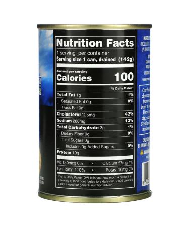 Crown Prince Natural Whole Baby Clams in Water - 10 oz | Premium Seafood - Buy Online on GoSupps.com