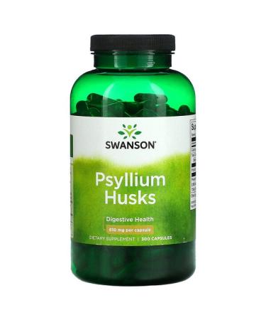 Swanson Psyllium Husks 610 mg 300 Capsules