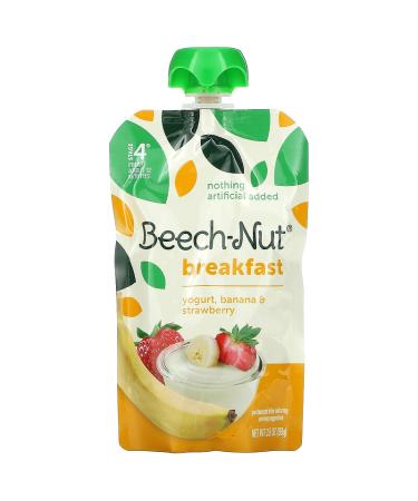 Buy Beech-Nut Stage 4 Breakfast Yogurt - Banana & Strawberry, 12 Pouches (3.5 oz Each) - Buy Online on GoSupps.com