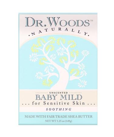 Dr. Woods Baby Mild Bar Soap Soothing Unscented 5.25 oz (149 g)